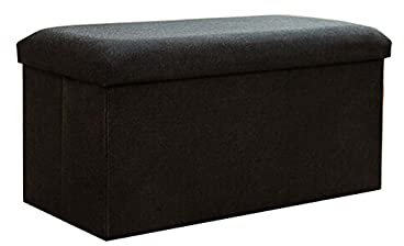 Pouf rettangolare 60 x 36 x 36 cm morbido poggiapiedi ottomano moderno contenitore sgabello basso sgabello versatile panca portaoggetti per soggiorno, camera da letto e ufficio