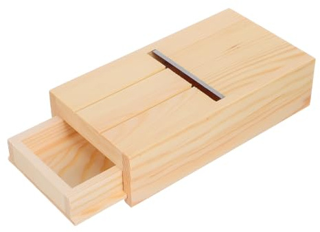 ORFOFE Biseauteur Coupe-savonnette Pratique et Solide de Savonnette Artisanal en Bois Tiroir, Outil de Rabotage et Lissage pour Création de Savonnette Fait Main