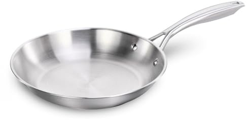 Castey - Sartén Inox Essentials, Modelo E-S22, Color Plata, Tamaño 22 cm, Acero inoxidable, Acabado Elegante, Resistente al desgaste, Apta para Todas las Cocinas