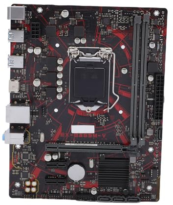 Sxhlseller Carte Mère M ATX pour Socket LGA 1151, Chipset EX-B365M-V B365 avec 2 Emplacements DDR4, 4 Ports Série ATA III, Sortie HD PCI-E 3.0 Gigabit Ethernet pour Le Travail et Les Jeux