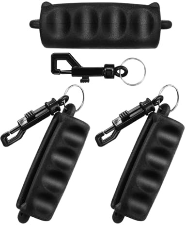 INOOMP Extractor de Flechas de Caucho Negro, Juego de 3 Pinzas con Llavero Portátil para Tiro con Flechas, Herramienta Ergonómica para Quitar Flechas en Prácticas y Competición al Aire