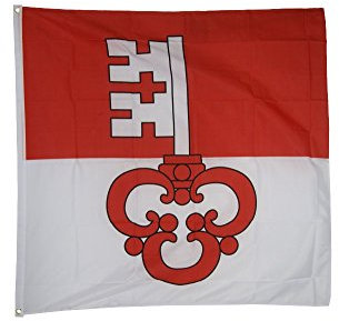 Flaggenfritze Fahne/Flagge Schweiz Kanton Obwalden + gratis Sticker