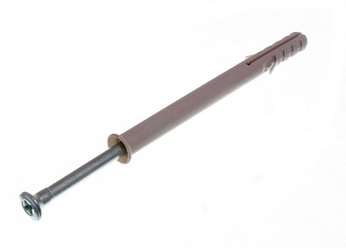 10 x Nylon Hammer in Frame FIXINGS RAWL Masonry Plug & Screw M10 x 120MM
