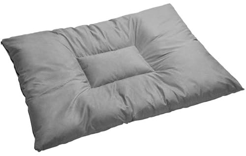 HUNTER Lancaster Hundebett | Polyester, besonders groß, Elegantes Pepita-Design, sehr üppg gefüllt, Bezug waschbar, Farbe: Grau, Größe: XXXL