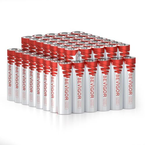 BEVIGOR Lithium Batteries AA Size, AA Battery 48 Pack, 3000mAh Double A Battery, 1.5V Longer Lasting Lithium Iron AA Batteries for Flashlight, Toys, Remote Control【Non-Rechargeable】