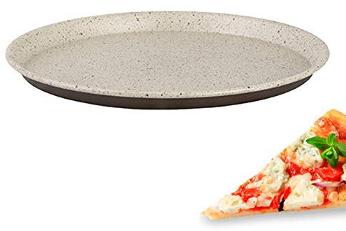 Pentalux - TEGLIA Tonda Antiaderente per Pizza Rustic Line 32 CM