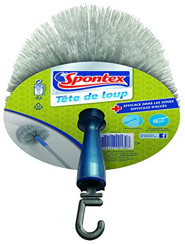 Spontex Tête de Loup | Fibres Souples pour Nettoyage de la Poussière, Compatible Manche Balai Spontex | 1 Pièce
