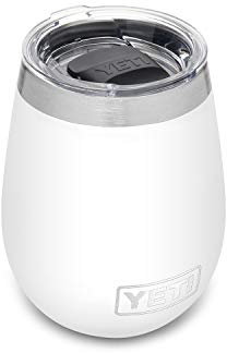 YETI Rambler Gobelet à vin isotherme en acier inoxydable avec couvercle MagSlider, 0,3 l, blanc