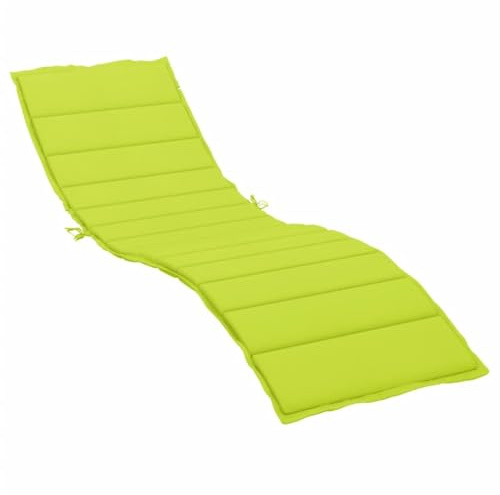 vidaXL Sonnenliege Auflage, Liegenauflage Outdoor, Polster Auflage für Gartenliege Liegestuhl, Polsterauflage, Hellgrün 200x50x3cm Oxford-Gewebe