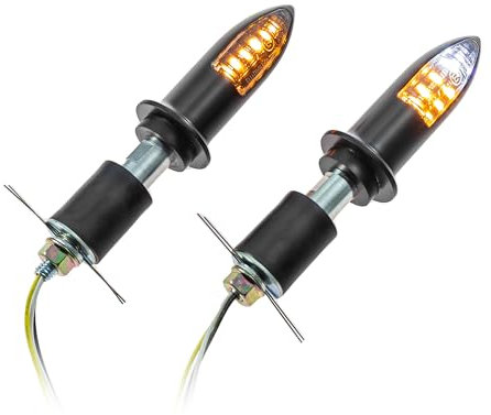 ZIEGER Universal Motorrad Lenkerenden LED-Blinker - Kombi Arrow 7/8 + 1 und Alu-Lenker E-geprüft