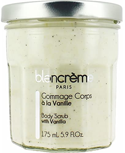 Blancrème Körperpeeling Tahiti-Vanille, Tonka und Sheabutter 175ml - Body Scrub Inhaltsstoffe zu 95% natürlichen Ursprungs - Made in France - Körperpeeling für Sie und Ihn.
