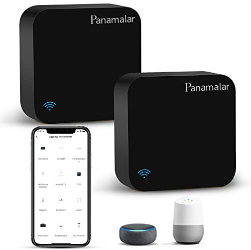 Control remoto IR Smart, Smart Home Automation, Panamalar inalámbrico WiFi control IR universal Hub compatible con ALEXA (2 paquetes)