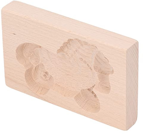 Keksform, Wiederverwendbarer Süßer Keksstempel aus Buchenholz für die Küche (Trojanisches Pferd)