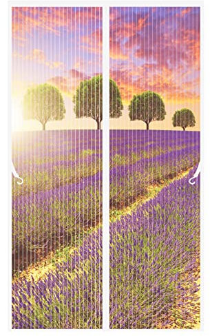 Magnet Fliegengitter Tür Insektenschutz 60 x 195 cm Haustier kinderfreundlich Vorhang Moskitonetz Tür Auto Schließen für Die Balkontür Terrassentür, Weiß