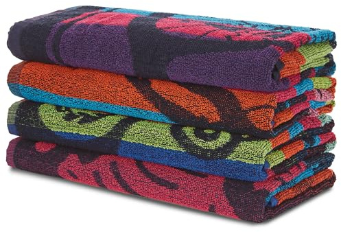 BolBom*S 100% Cotton Luxury Bath Towel Set - Soft & Absorbent Quick-Dry Towels for Bathroom, Spa, Beach or Gym - 30x60 Large Size - Pack of 4 - Plush & Durable Towels - Machine Washable