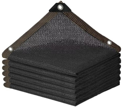 HESIOL Malla ocultación 4x4m con Ojales – Malla sombreo Rectangular, Protección UV 70%, Transpirable & Permeable al Agua – Resistente al Viento para terraza, balcón, jardín, Invernadero, gallinero