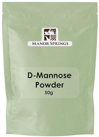 D Mannose Powder 50g, Pure Mannose Supplement, Quick Water Soluble, Support Urinary Tract Cleanse & Bladder Health, Vegan Friendly by Manor Springs