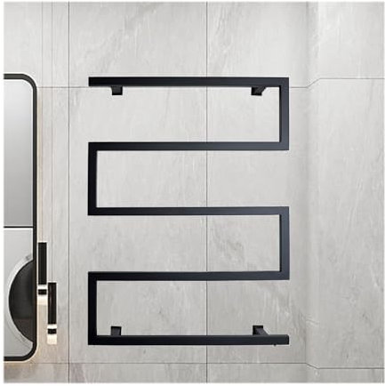 WRJAHCG Scaldasalviette Elettrico Bagno A Parete,Scalda Salviette da Bagno Elettrico Smart Radiatore da Bagno,Termostato Termoarredo Bagno in Acciaio Inossidabile,A,Hard Wired