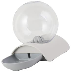 Milisten Unique Design Pet Water Fountain Auto Feeder Raised Bowl Safe for Pets Grey