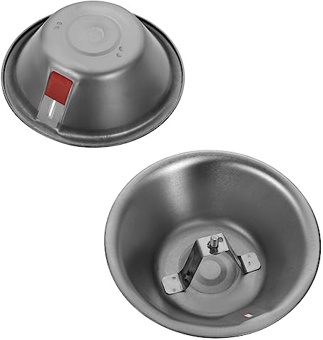 DOITOOL 2pcs Metal Round Oil Cup for Range Hood European Style Adjustable Waste Oil Collecting Box Silver Kitchen Accessories for Smoke Exhaust Ventilator