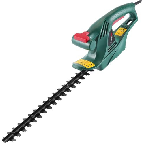 POSENPRO Tagliasiepi Elettrico 450 W, Tagliasiepi Elettrica 230-240 V, Lunghezza Lama 450 mm, Distanza Denti 16 mm, Super Leggero 2,0 kg, Ideale per la Potatura di Siepi e Arbusti