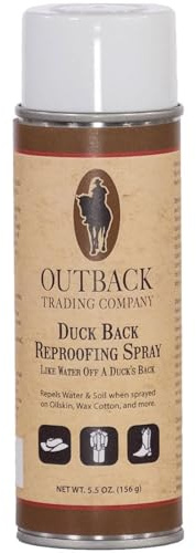 OUTBACK TRADING Duck Back Protective Conditioning Waterproof Wax Dressing - Reproofing Spray for Oilskin Jackets, Coats & Hats