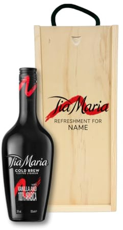Personalised Tia Maria Coffee Liqueur Gift Set for Men or Women | 70cl Bottle, Personalised Keepsake Box, Premium Liqueur Drinks
