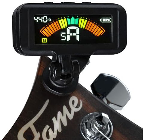 Fame 900C Clip-on Tuner - Stimmgerät für Gitarren