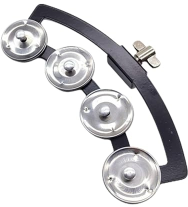 Handheld Percussion Tamburin Handglocken Rassel Lose einreihige Glocken Tamburin Musikinstrument einfach zu bedienen