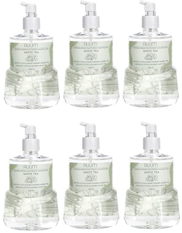 RUUM Duftspray-Nachfüller White Tea, 228 ml (6er Pack) | Kompatibel mit Active Fresh 24/7 Gerät, klare leichte Tee-Note, bis 65 Tage Duft je Patrone