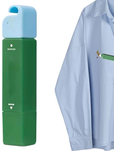 Quitamanchas portátil, quitamanchas de ropa, sin arroz de lavado con bolígrafos limpios de doble cabeza, adiós manchas de vino, salpicaduras de alimentos, defectos de suciedad, barra de manchas