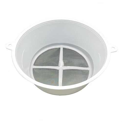 Reusable 60 Mesh Paint Strainer, Fine Mesh Filter Cover with Stable Design Fits 5 Gallon Buckets - for Paint, Oil, Food & Hobby Use, Easy to Clean