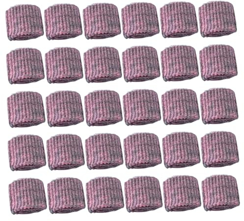 Stahlwolle-Pads, Stahlwolle-Seifenpads, 30 Stück, Rot, 2 x 2, vielseitig, effektive Reinigung, Metallscheuerschrubber zum Reinigen von Töpfen, Seife