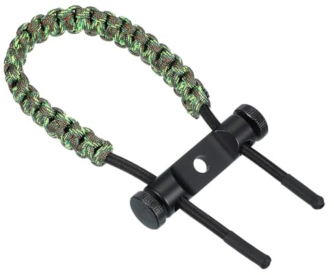 QUARKZMAN Bogen Armschlaufe 40 cm 550 Paracord Schlaufe Compound Bogen Stabilisator & Handschlaufe Bogen Stabilisator Für Bogenjagd Schießen Wald Tarnung 1 Stück