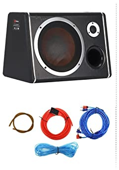 BASSFLY Subwoofer for Coche de 10 Pulgadas y 900 W, HiFi, Delgado, bajo el Asiento, Alimentado por Graves, Altavoz for Coche, Subwoofer, Amplificador de Potencia, procesador de Altavoz