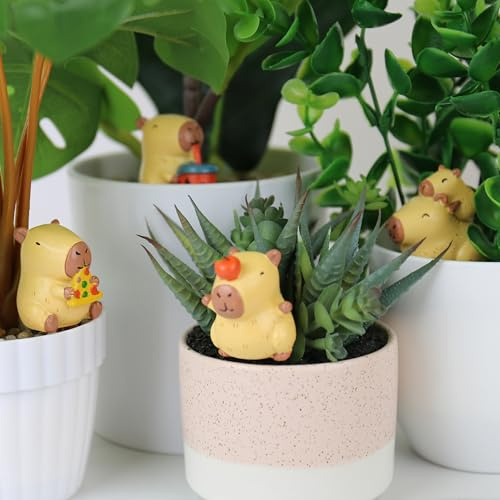 Capybara Plant Markers – Cute Plant Pot Labels for Indoor & Outdoor Plants | Novelty Garden Markers for Herbs, Succulents & Houseplants | Fun Gift for Plant Lovers