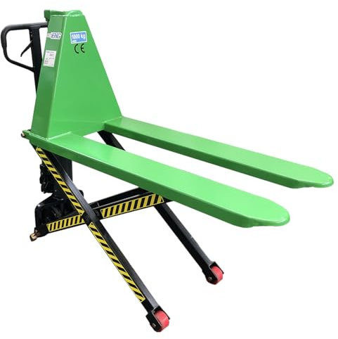 Transpallet manuale idraulico sollevatore a pantografo per pallet capacità fino a 1000 Kg 1 Ton Tonnellata, Altezza massima 850 mm – echoENG - MA SL PP10