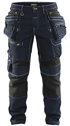 Blåkläder 19901141 Werker byxor stretch X1900, marinblå/svart, C52