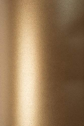 Netuno 10x Feinkarton Perlmutt-Braun DIN A5 148x 210 mm 300g Sirio Pearl Fusion Bronze Effekt-Karton Bastel-Karton metallic Pearl-Karton Braun elegant für Hochzeit Geburtstag Weihnachten