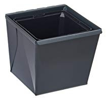 Gabioka flowerbox small (4, anthrazit bepulvert) Blumenkasten/Gewürzlinge/Gartendeko/Pflanzkasten für Gabionen und Zäune aus Doppelstabmatten