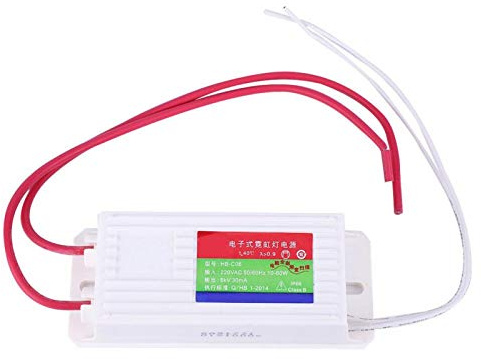 Telituny Raddrizzatore di potenza 30mA, Trasformatore Per Luce Al Neon 6KV AC 30mA 2-6m, Adatto Per Alimentazione Esterna E Grandi Cartelloni Pubblicitari Lampeggianti