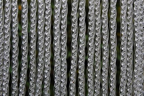 La Tenda Türvorhang Ostia 1 Fliegenvorhang Balkonvorhang Insektenvorhang Raumteiler transparent, Maße:90 x 210 cm