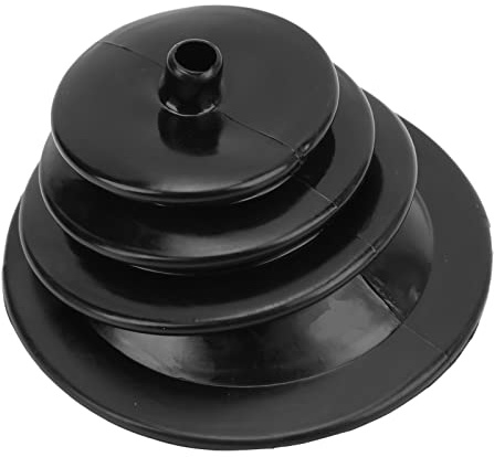 Ymiko Schaltknaufsatz, Universal-Bremshebel-Set aus Gummi, schwarz, Staubschutz, Schalthebelabdeckung, rund, Schaltmanschette