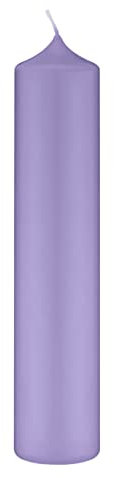 Altarkerzen (10% BW Anteil) (Bienenwachs Kerzen Lavendel Lila 250 x Ø 60 mm, 4 Stück, Kerzen mit Dornbohrung in RAL Kerzengüte Qualität