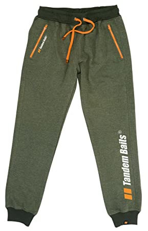 Tandem Baits Herren Hose | Angelbekleidung Angeln | Freizeithose für Herren Anglerhose | Sporthose Jogginghose Sportbekleidung Fische Angeln Outdoor Camping Sport M