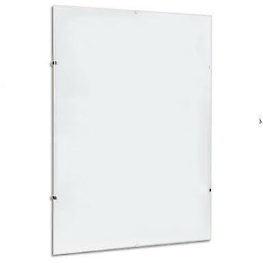 Decor Space Cornice a giorno espositore porta foto e documenti da parete con lastra in Crilex e supporto in MDF (21 x 30 cm (Formato A4))