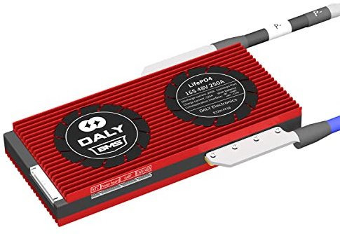 Daly Smart BMS 16S LiFePO4 48V 250A, Placa Protección Inteligente de Li-Batería, con Can, 485, Bluetooth, Equilibrio, NTC para Coche Eléctrico, Coche Turístico