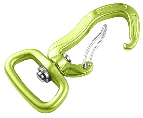 Milageto Schwerlast-Drehkarabiner mit gefederter Verschluss Aluminium 360° drehbarer Karabinerhaken für Haustier-Leine, Schlüssel, Camping, Boot, Ankerseil, Wandern