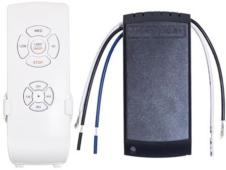 Smart Ceiling Fan Remote Ceiling Fan Light Switches Wireless Remote Switch with Timer Speed Function for Home Office Hotel Club Restaurant Display Hall