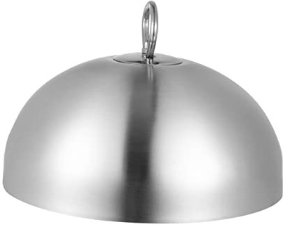 UPKOCH Coperchio in Acciaio Inox per Teppanyaki Coperchio Anti-spruzzo per Bistecche Cupola per Barbecue e Cottura